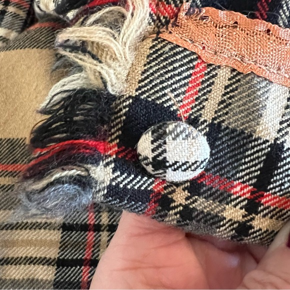 ALJEAN Vintage Pure Virgin Wool Tartan Plaid Midi Skirt - Picture 3 of 11